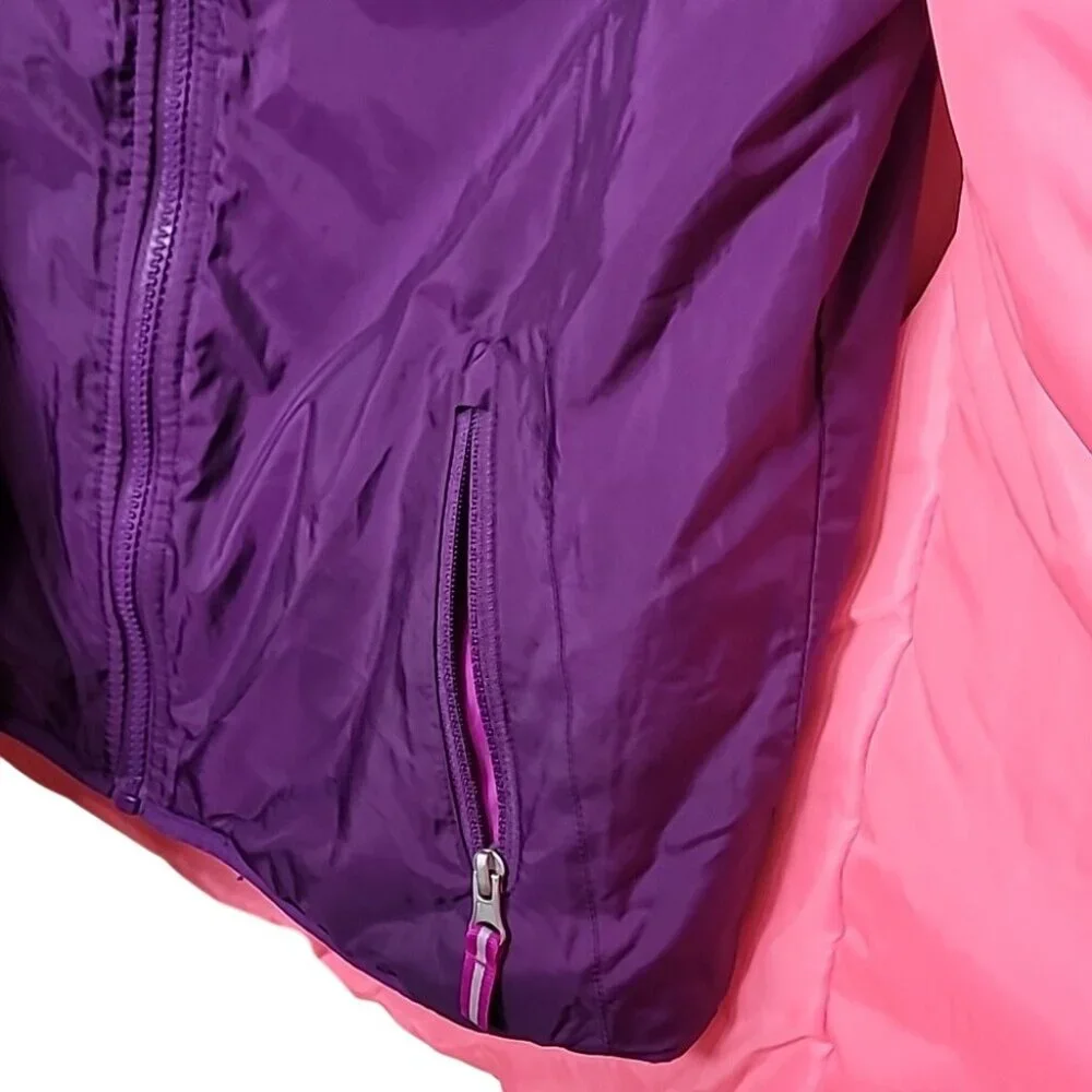 Girls Champion C9 3-in-1 Water & Wind Resistant Jacket/Coat. Pink & Purple XL